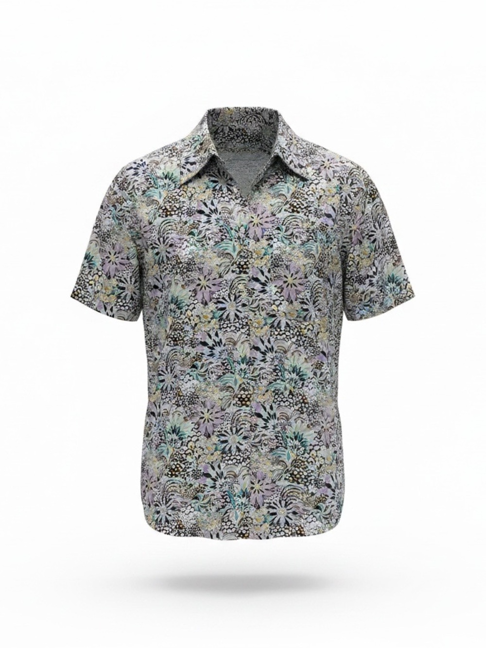 Vintage Y2K Tilley x Liberty of London Floral Print Short Sleeve Shirt Size S/M